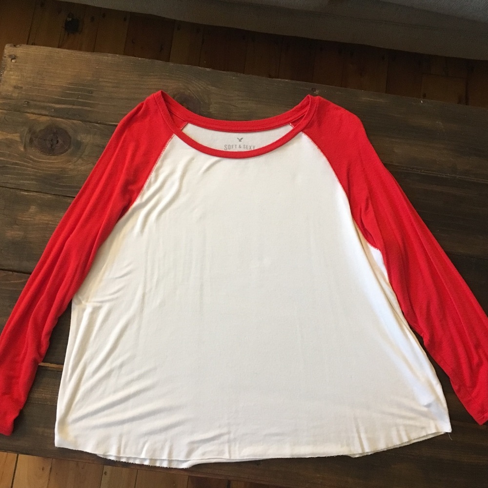 *SOLD* American Eagle Soft & Sexy Baseball Tee